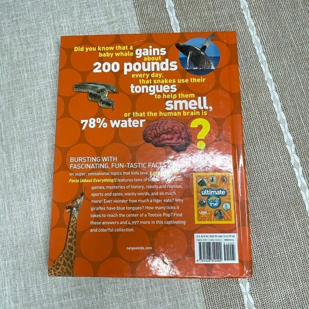 National Geographic Kids 5,000 AWESOME FACTS hard cover
